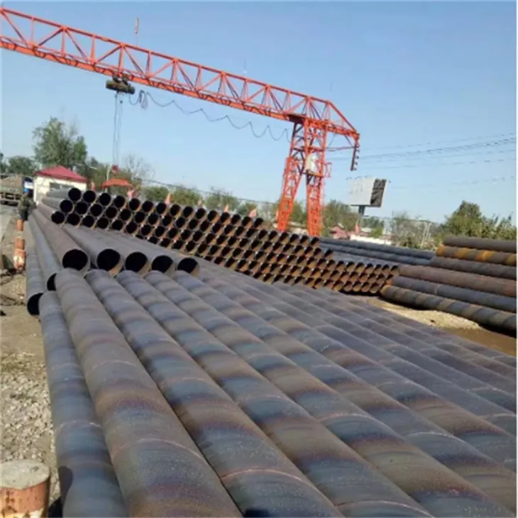 Pibell Dur Wedi'i Weldio X42 X52 Carbon Spiral